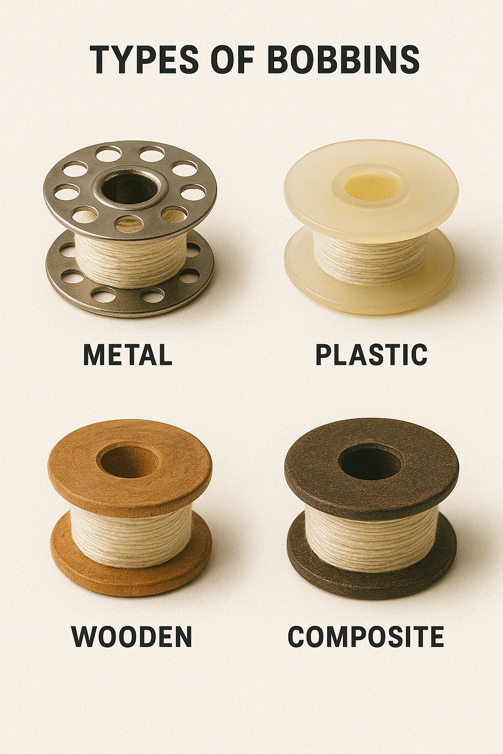 معرفی انواع دوک نخ سرکیسه ‌دوزی